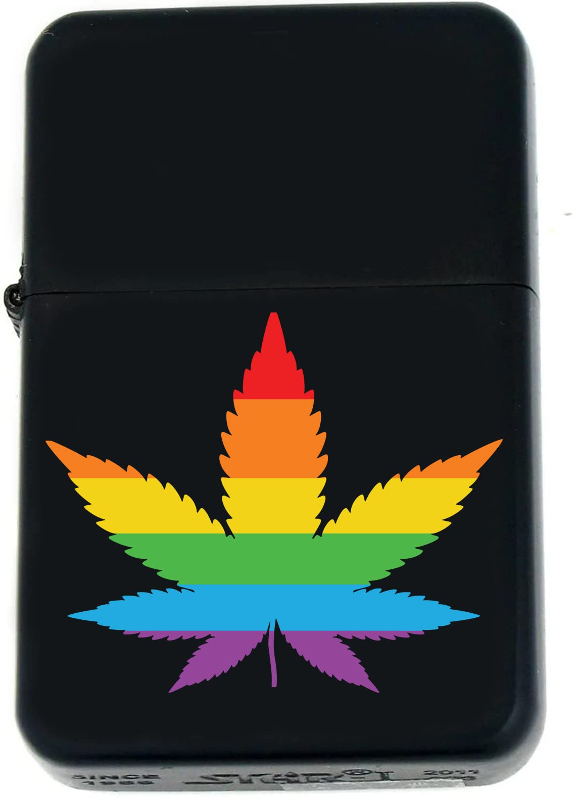Custom s Infinity Matt Black Lighter! Personalize Lighter with LGBTQ Rainbow Pride and Text (PD-14) - Christmas, Halloween & Valentines Day Gift