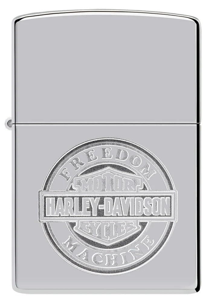 Personalized Zippo Harleey-Daviddson Windproof Oil Lighter Engraving - Christmas, Halloween & Valentines Day Gift (Black Ice)
