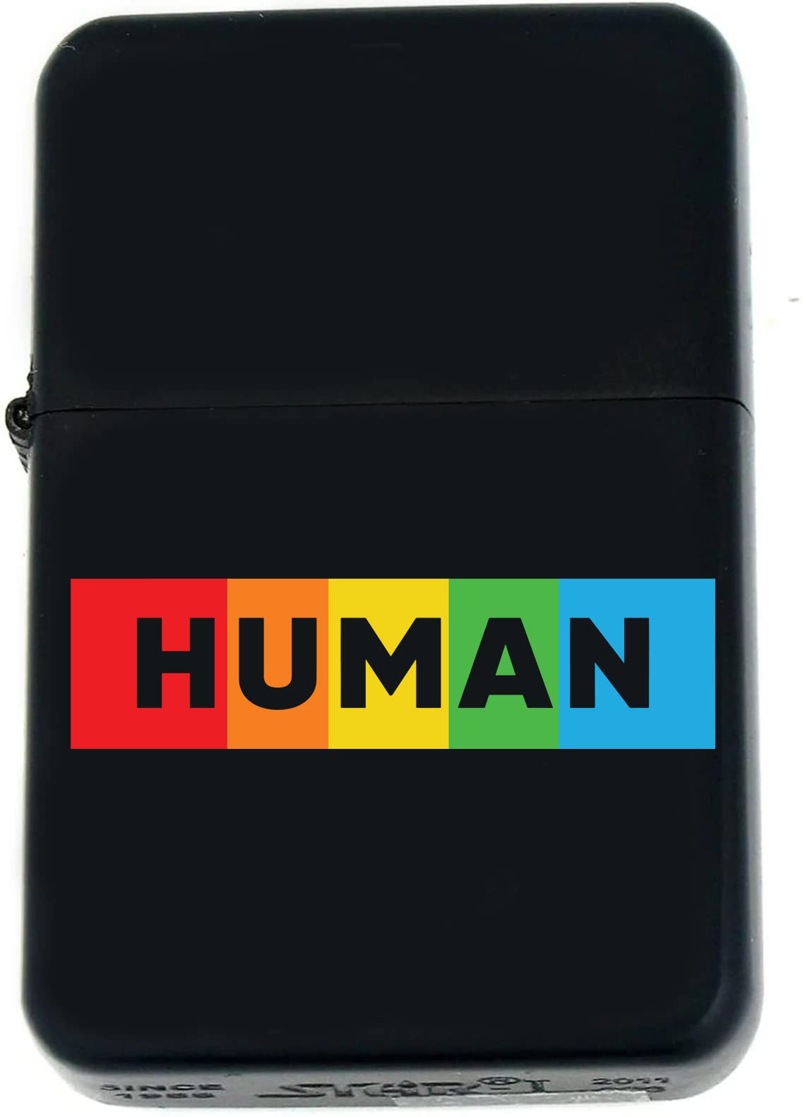 Custom s Infinity Matt Black Lighter! Personalize Lighter with LGBTQ Rainbow Pride and Text (PD-14) - Christmas, Halloween & Valentines Day Gift