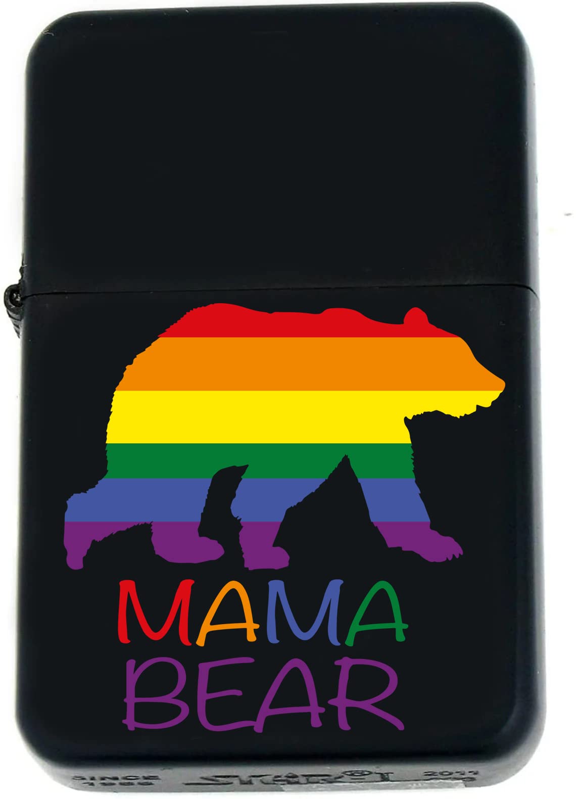 Custom s Infinity Matt Black Lighter! Personalize Lighter with LGBTQ Rainbow Pride and Text (PD-14) - Christmas, Halloween & Valentines Day Gift