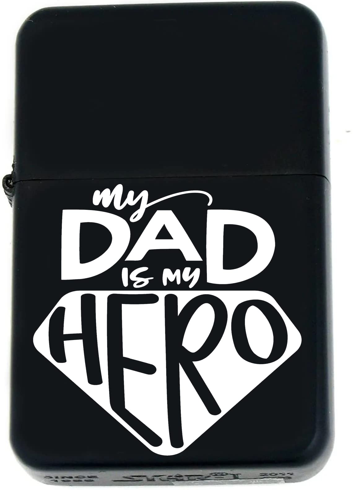 Father Days Special Custom s Infinity Oil Windproof Matt Black Lighter! (FD-6) - Christmas, Halloween & Valentines Day Gift