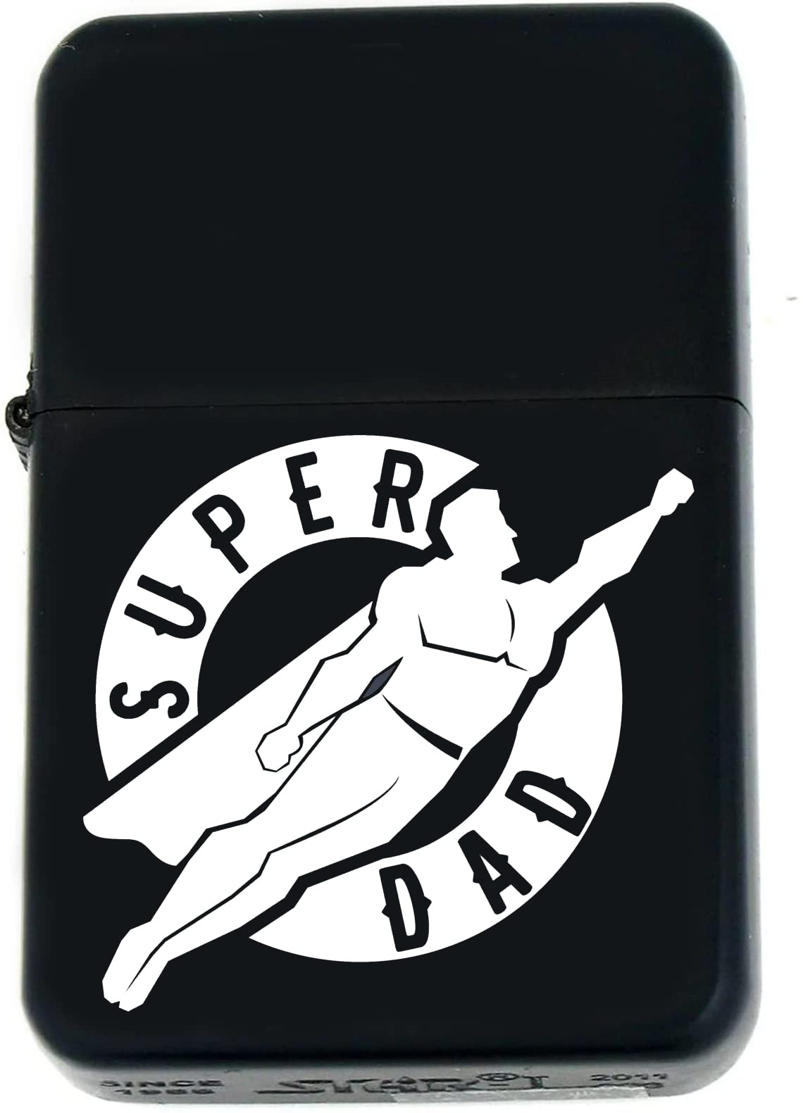 Father Days Special Custom s Infinity Oil Windproof Matt Black Lighter! (FD-6) - Christmas, Halloween & Valentines Day Gift