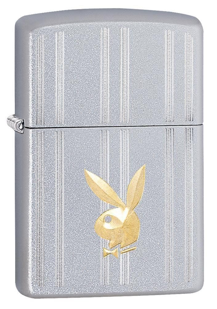 Personalized Zippo Playboy Windproof Lighter Free Engraving - Christmas, Halloween & Valentines Day Gift (Gold)
