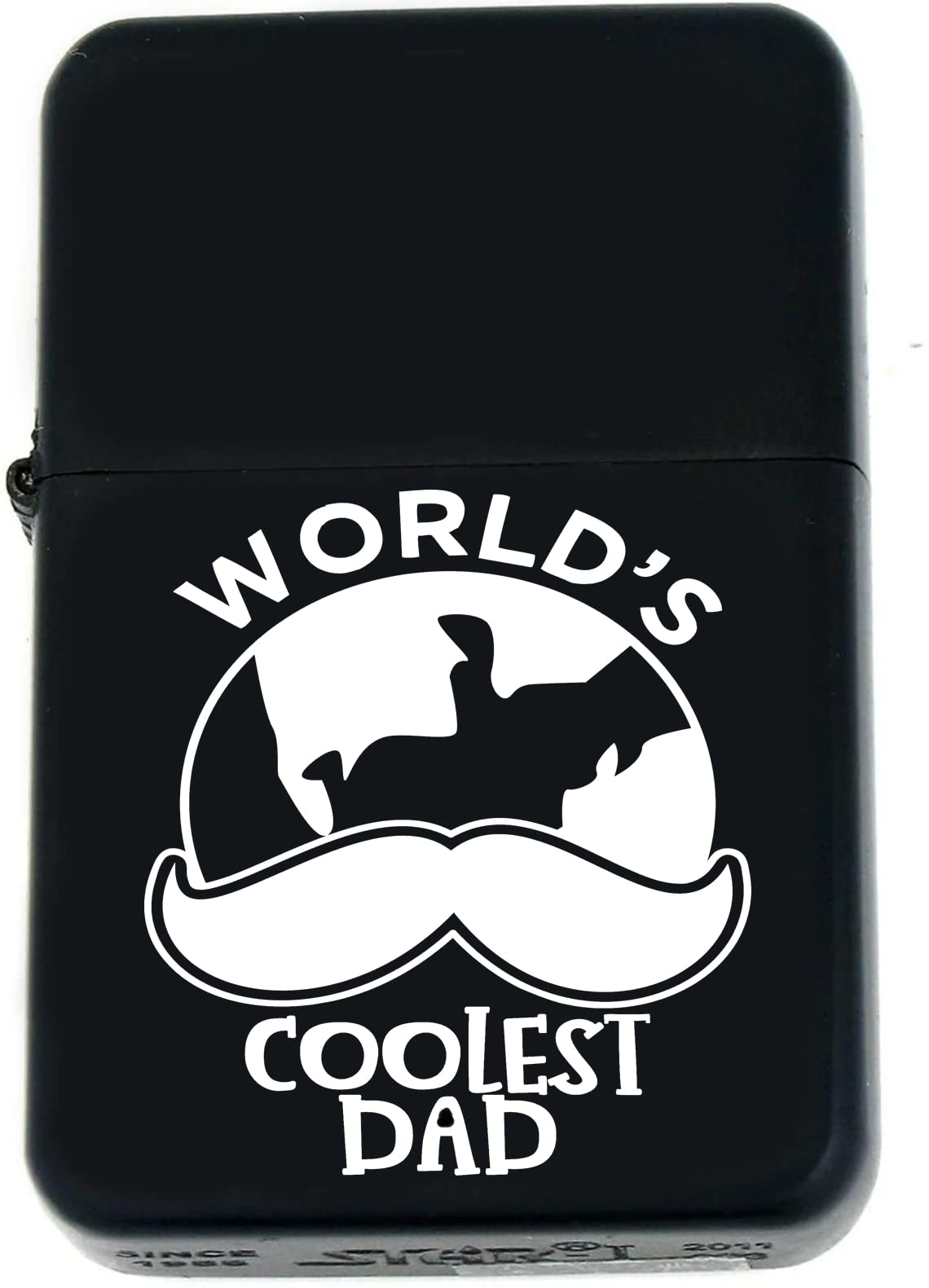 Father Days Special Custom s Infinity Oil Windproof Matt Black Lighter! (FD-6) - Christmas, Halloween & Valentines Day Gift