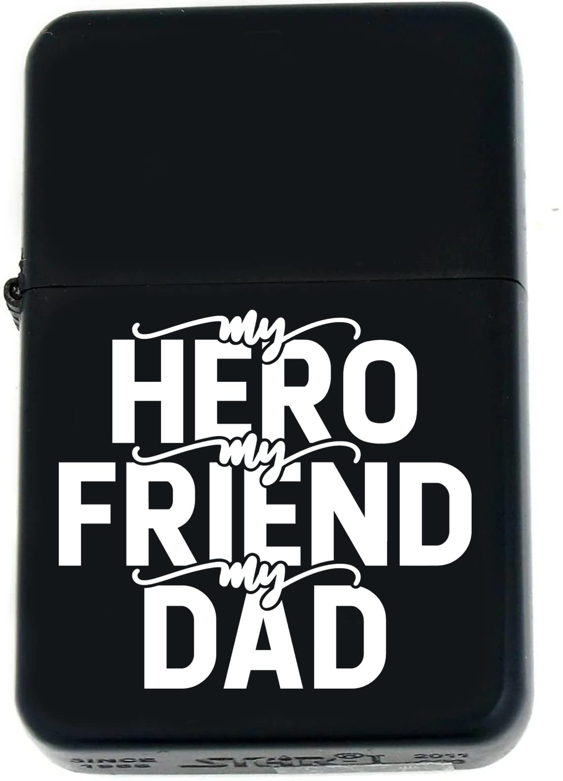 Father Days Special Custom s Infinity Oil Windproof Matt Black Lighter! (FD-6) - Christmas, Halloween & Valentines Day Gift