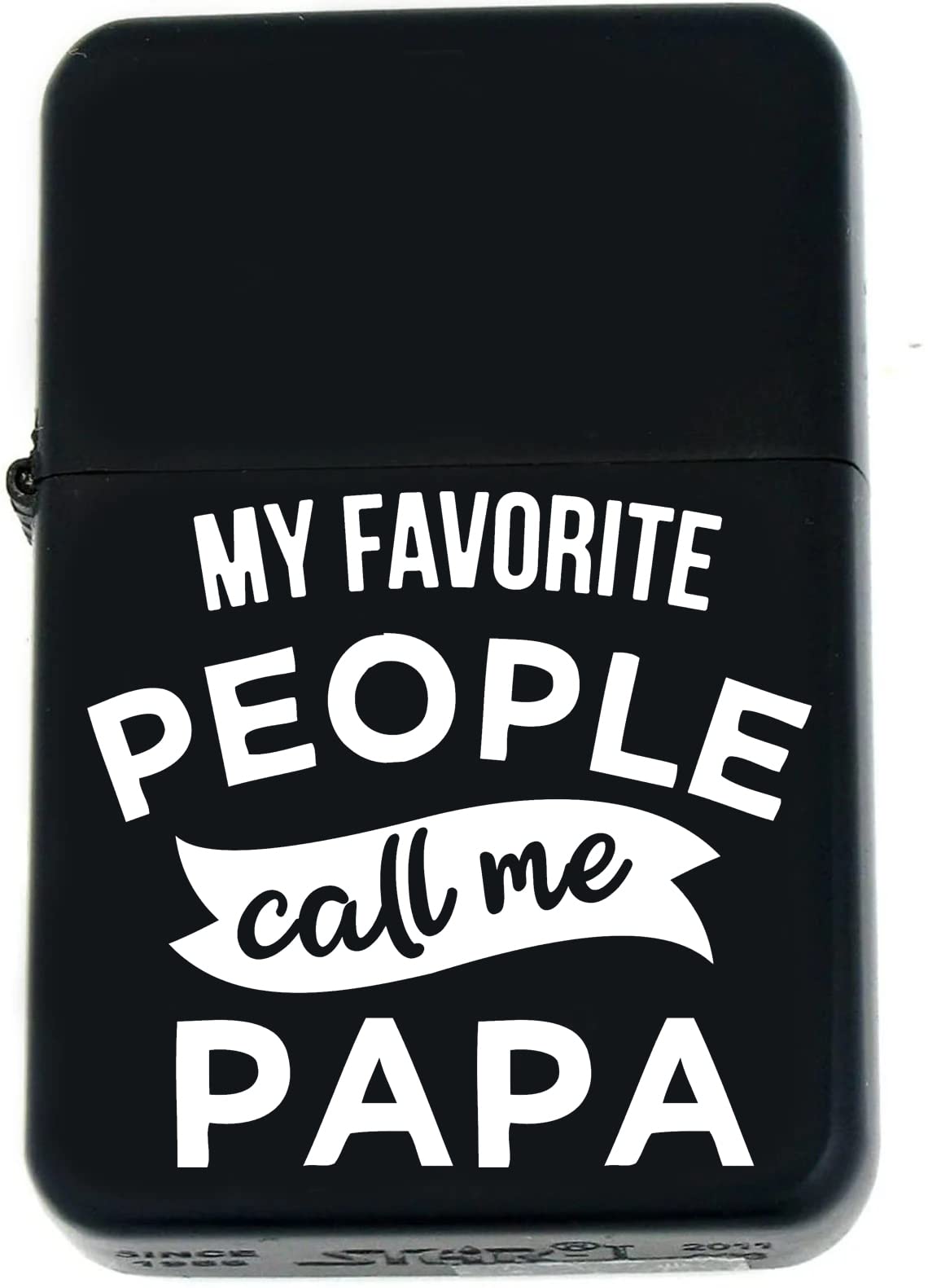 Father Days Special Custom s Infinity Oil Windproof Matt Black Lighter! (FD-6) - Christmas, Halloween & Valentines Day Gift