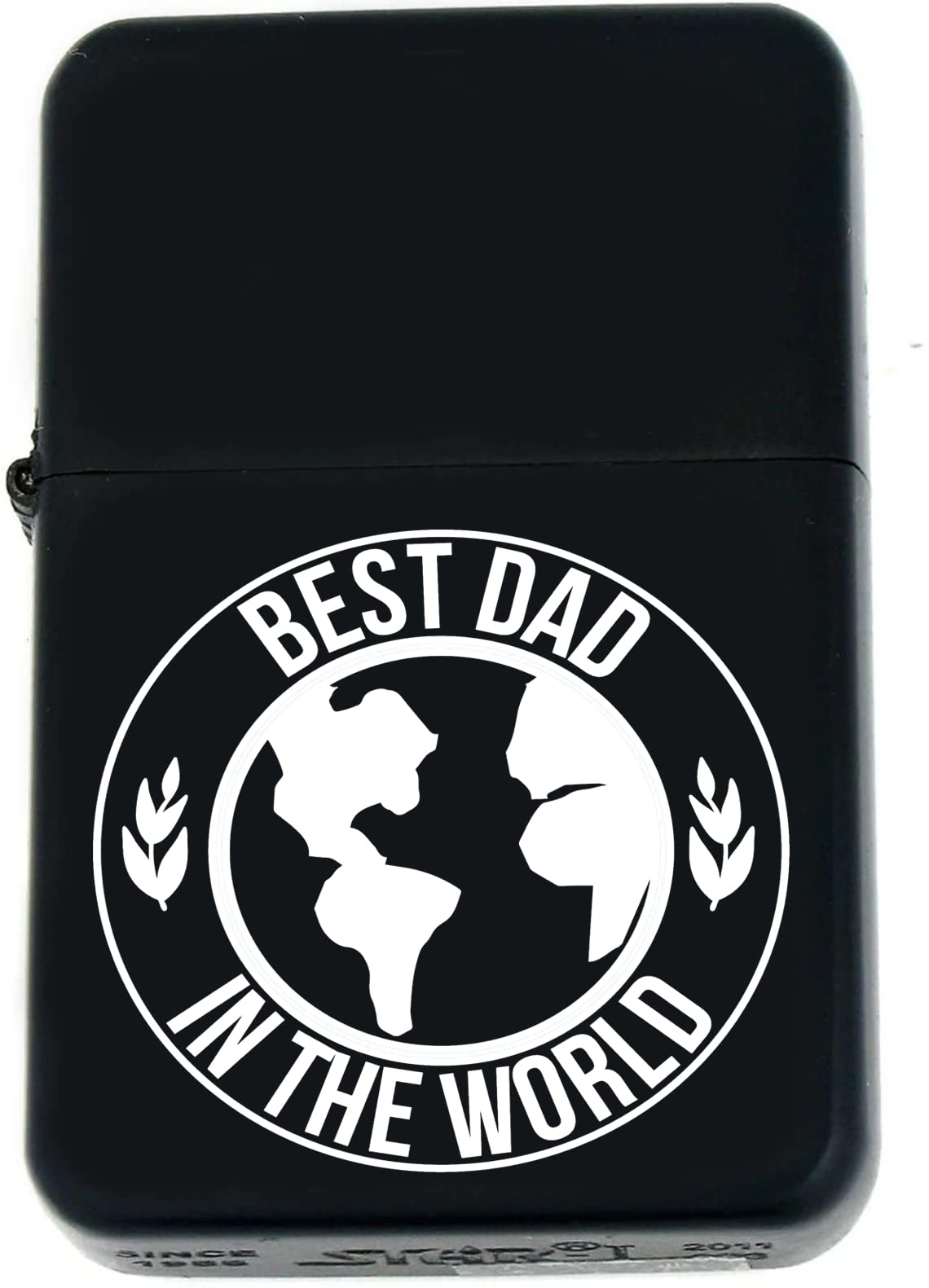 Father Days Special Custom s Infinity Oil Windproof Matt Black Lighter! (FD-6) - Christmas, Halloween & Valentines Day Gift