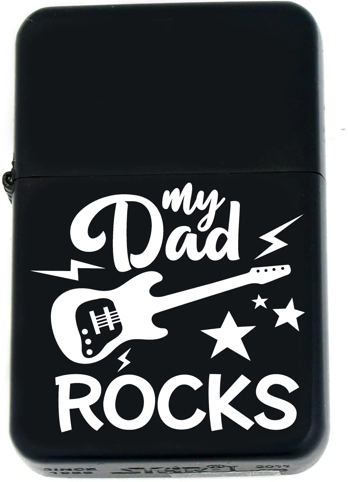 Father Days Special Custom s Infinity Oil Windproof Matt Black Lighter! (FD-6) - Christmas, Halloween & Valentines Day Gift