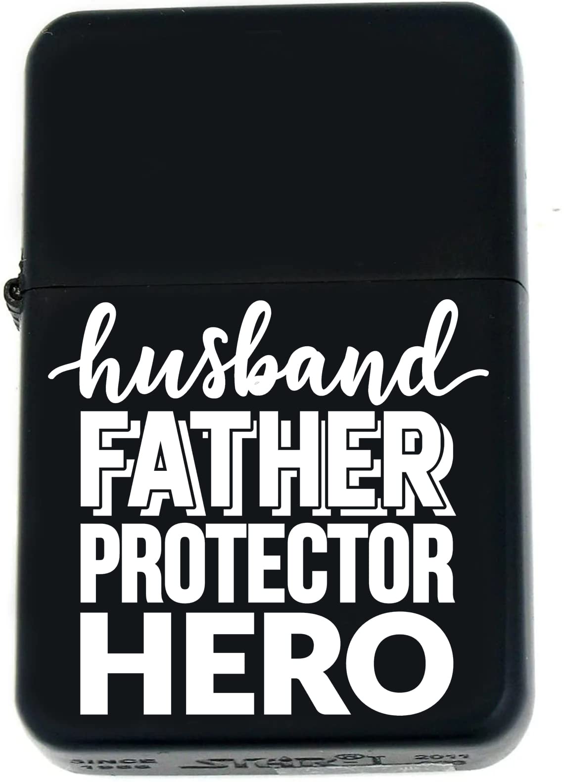 Father Days Special Custom s Infinity Oil Windproof Matt Black Lighter! (FD-6) - Christmas, Halloween & Valentines Day Gift