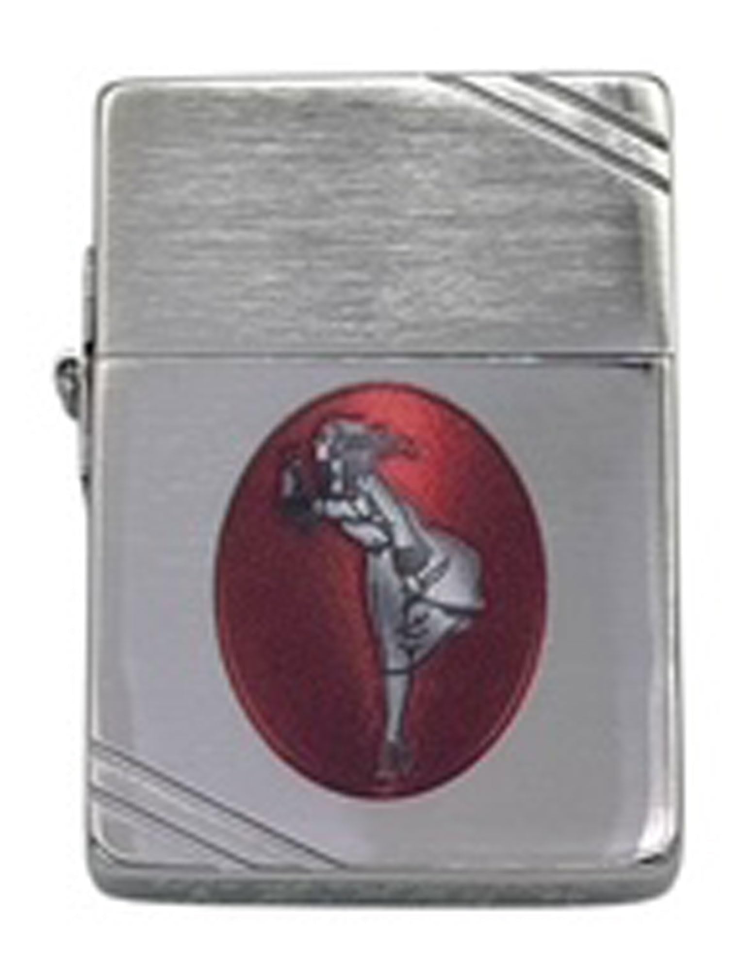 Custom Personalized Zippo Classic Windy Girl Windproof Oil Lighters - Engraving - Christmas, Halloween & Valentines Day Gift (High Polish Chrome)