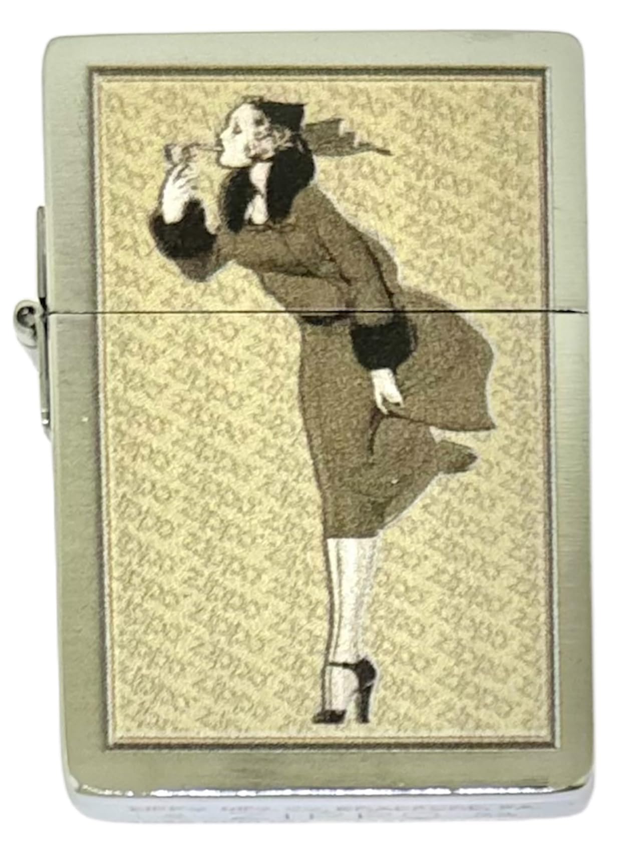Custom Personalized Zippo Classic Windy Girl Windproof Oil Lighters - Engraving - Christmas, Halloween & Valentines Day Gift (High Polish Chrome)