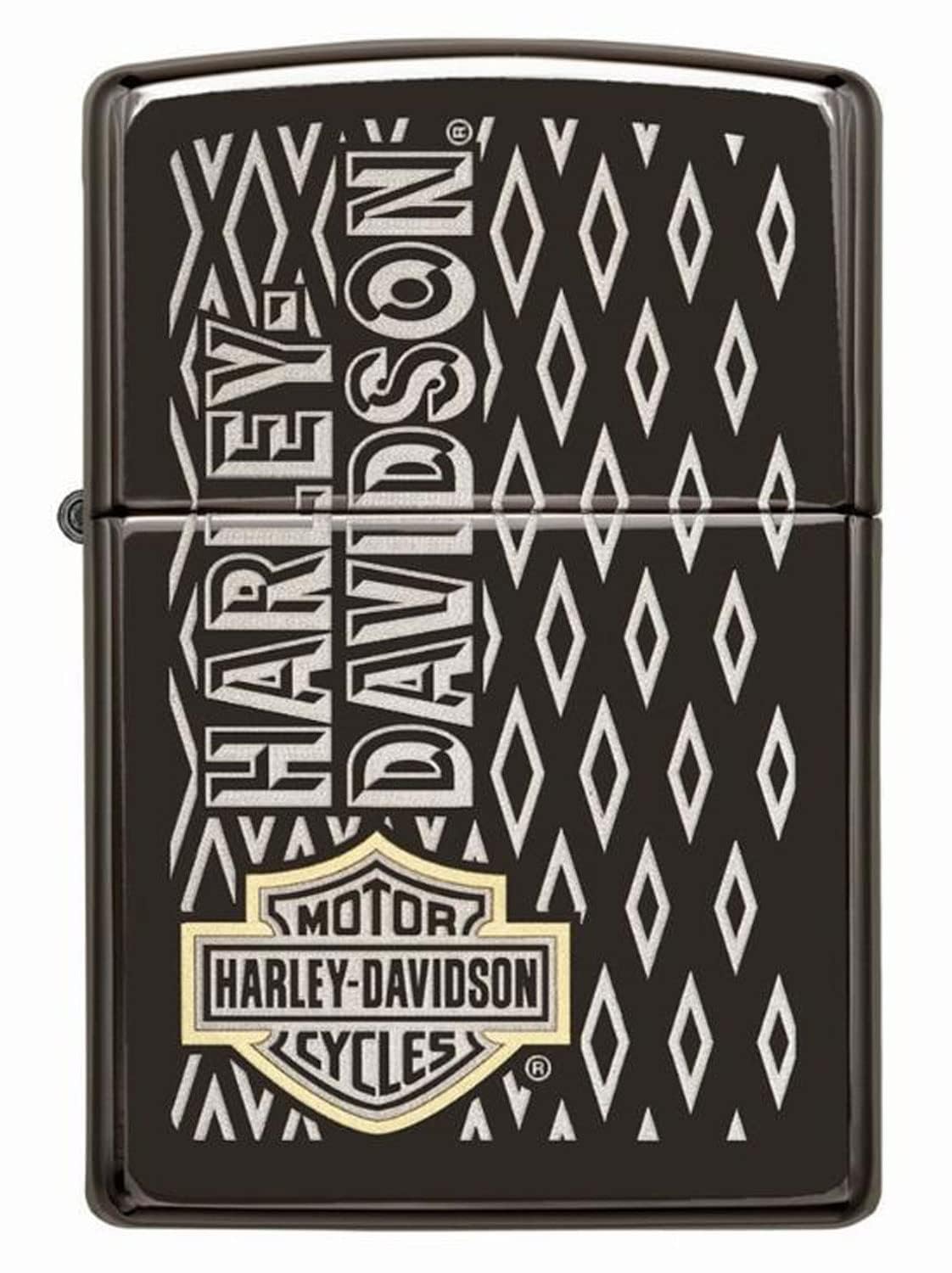 Personalized Zippo Harleey-Daviddson Windproof Oil Lighter Engraving - Christmas, Halloween & Valentines Day Gift (Silver Eng)