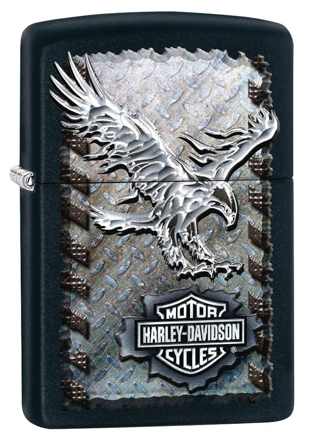 Personalized Zippo Harleey-Daviddson Windproof Oil Lighter Engraving - Christmas, Halloween & Valentines Day Gift (Black Ice)