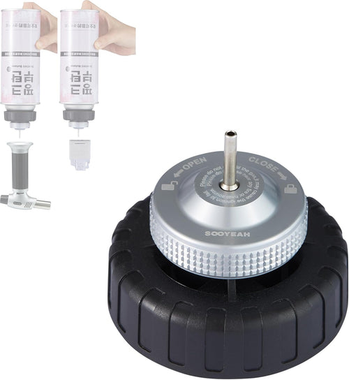 Butane Fill Adapter,Gas Refill Adapter,Butane Nozzle Fill Adapter Tip for use with Butane Lighters/Butane Torches,Convert Cassette Canister Into Inflatable Tank(Gas Canister Not Included)