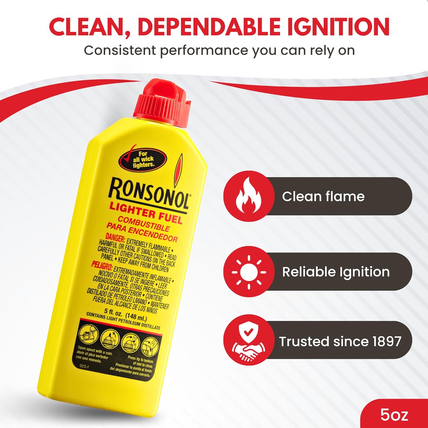 Ronson 5 Ounce Ronsonol Lighter Fuel